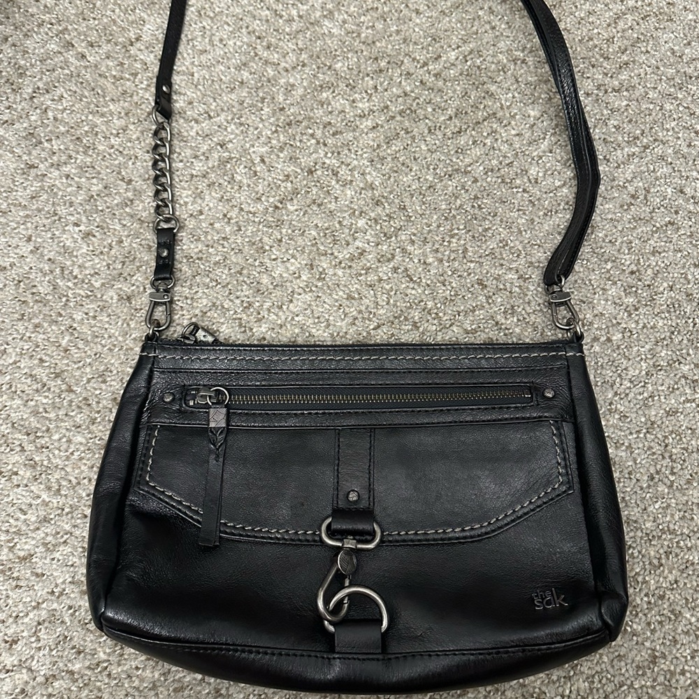 The sak black leather purse